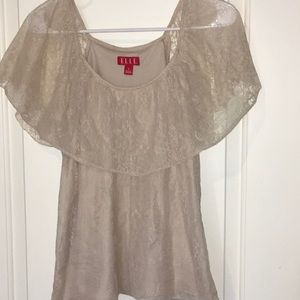 Lacy beige blouse